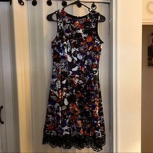 Scuba fit and flare dress